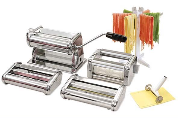 PASTA MACHINE SET 6IN1 SPAGH.-FETT.-LAS. -RAV.-DROGER-SNIJDER main product photo