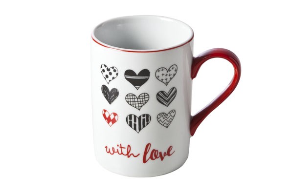 WITH LOVE BEKER D8XH10CM -30CL