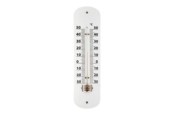 THERMOMETER METAL 5XH19CM WIT