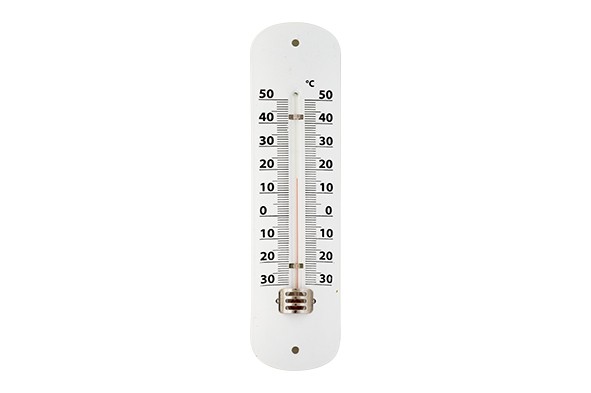 THERMOMETER METAL 4,8XH19,4CM WEISS main product photo