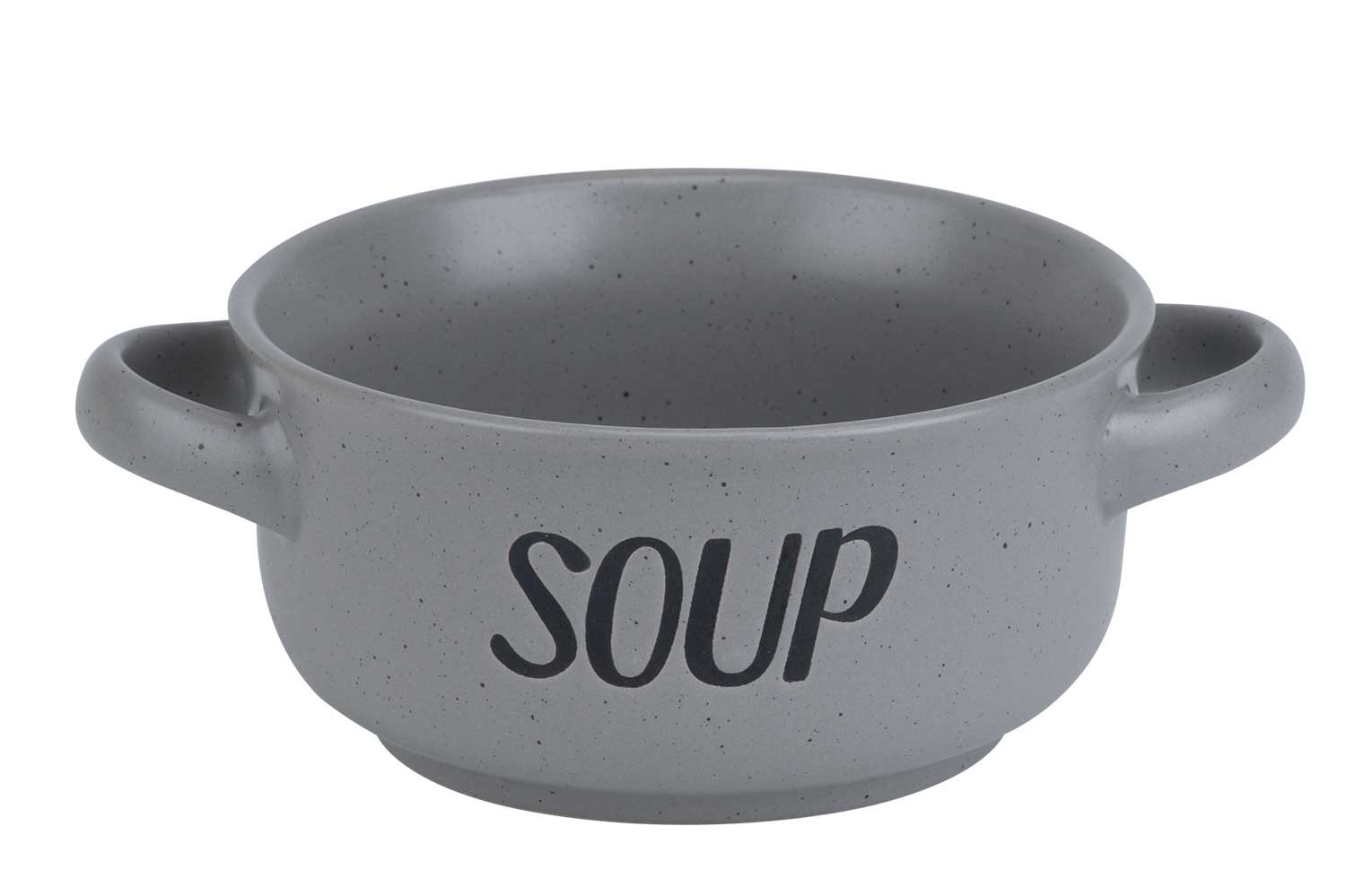 SOUP GREY BOL A SOUPE 'SOUP' D13,5CM H6.5CM - 47CL main product photo