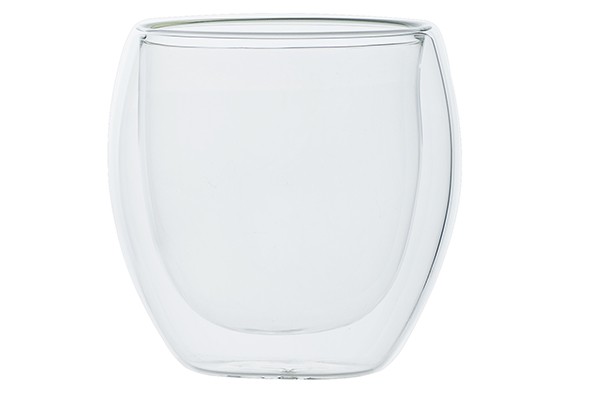 BOROSILICATE TASSE CAFE 22CL SET 2 D9.6XH8.5CM main product photo