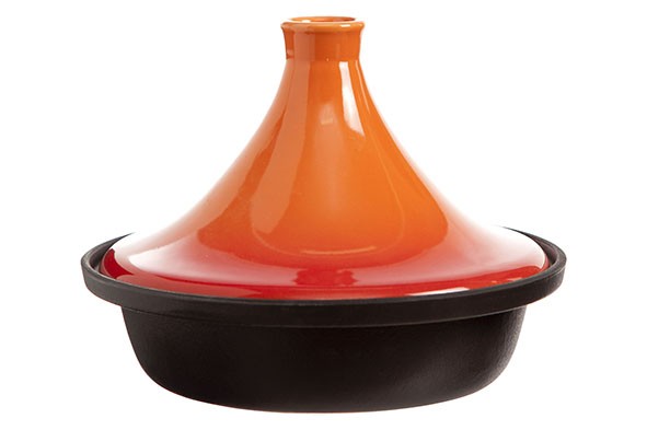 TAJINE NOIR- ORANGE DIA 25CM INDUCTION main product photo