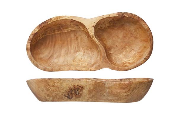 ASSIETTE ANTIPASTI 2 COMPARTIMENTS 19CM X 8CM X H3CM OLIVIER main product photo