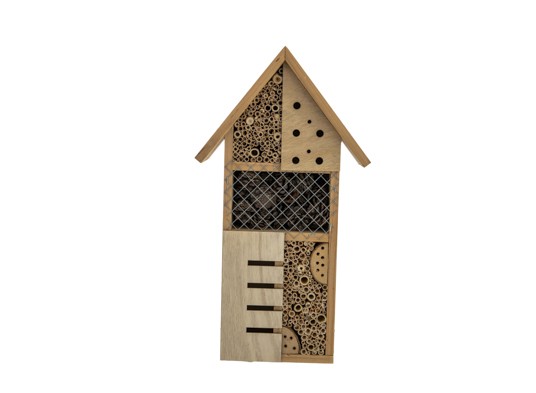 HUIS INSECTS NATUUR 24X10XH45CM HOUT