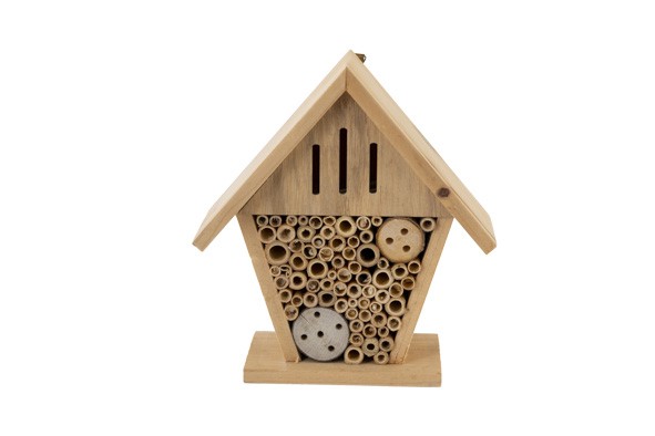 HUIS INSECTS NATUUR 18X8XH19CM HOUT