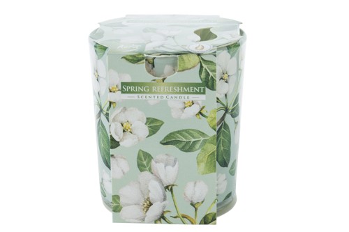 CT DUFTKERZE GLASS SPRING 22H D7XH8CM main product photo