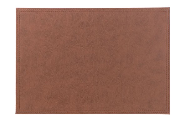 PLACEMAT LEATHERLOOK ROOD-BRUIN  43X30CM