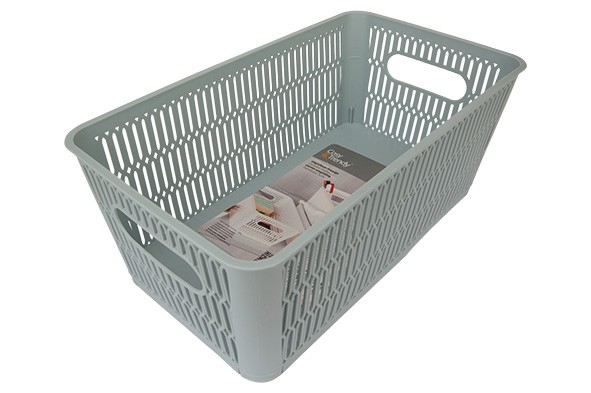HOZON OPBERGMAND PASTELBLAUW 3,8L STAPE LBAAR & NESTBAAR 16.5X29XH11.5CM main product photo