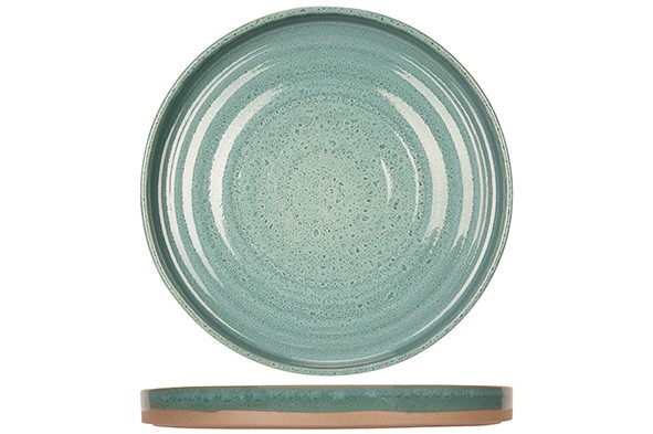 BASALT OCEAN GREEN ASSIETTE PLATE D26CM DESIGN BY CHARLOTTE main product photo