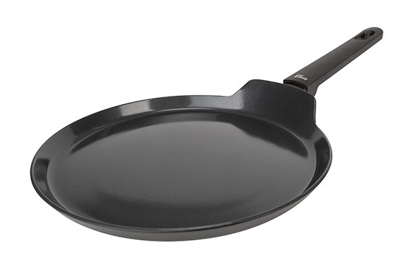 FULL BLACK PANNENKOEKENPAN ZWART D24XH1, 8CM ALUMINIUM ALLE VUREN main product photo