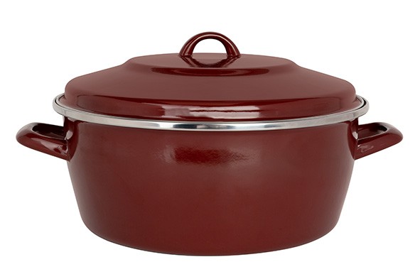 NONNA KOOKPOT BLOODSTONE D28CM 6.3L H:12CM GEEMAILLEERD STAAL main product photo