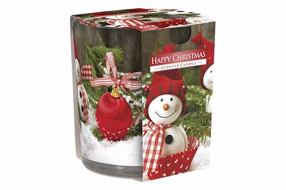 CT BOUGIE PARFUM VERRE HAPPY CHRISTMAS  22H D7XH8CM main product photo