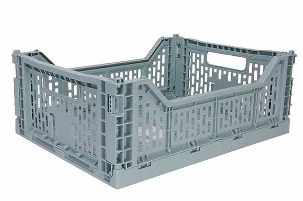 HOZON PANIER PLIANT BLEU PASTEL 15L 40X30XH14,5CM main product photo