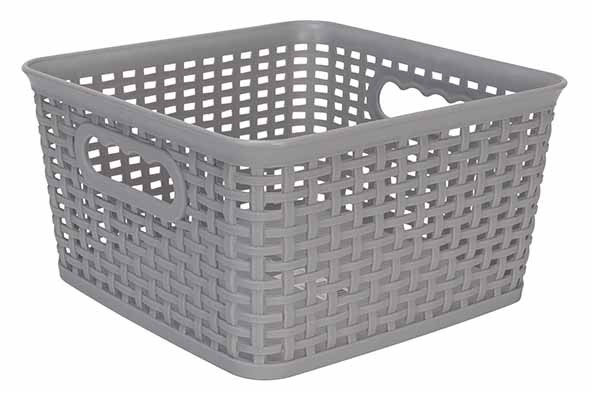 HOZON AUFBEWAHRKORB GRAU 4,5L 21,5X21,5XH11,8CM QUADRATISCH main product photo