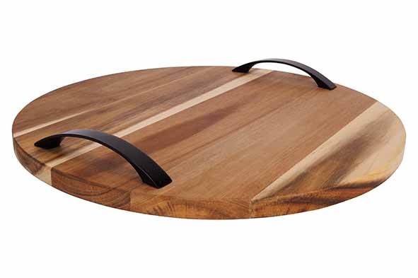 ACACIA SERVIERBRETT D35CM MIT GRIFF main product photo