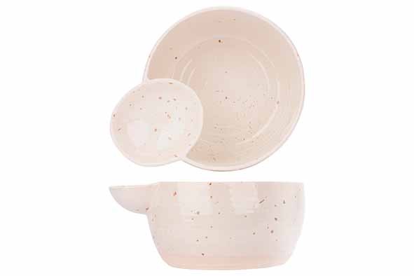 AMUSE QUARTZ BOL AVEC TREMPETTE D12-14.5XH6.5CM - BY SPOTS & SPECKLES main product photo