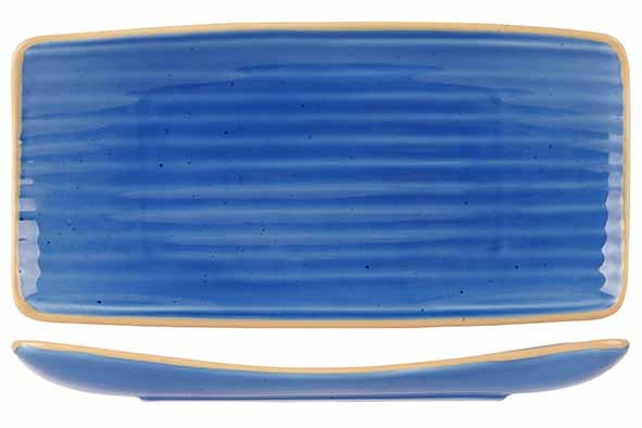 ARTISAN BLEU ASSIETTE RECT. 36X20CM main product photo