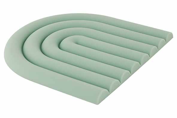 DESSOUS DE PLAT SILICONE VERT 15X15X1CM main product photo