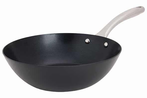 FUSION PRO WOK D22,5CM - TOUS FEUX ACIER CARBONE + ANTI ADHESIF COATING main product photo