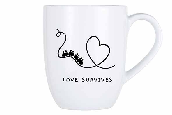 COSY MUG 53CL LOVE SURVIVESD9,8XH11,9CM main product photo